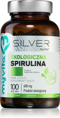 Капсулы MyVita Silver Spirulina Bio спирулина с антиоксидантами, 100 капсул