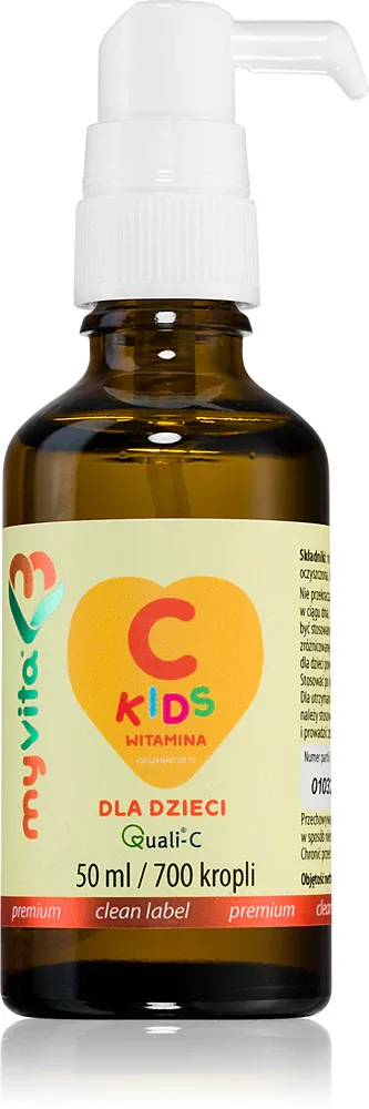 Биологически активная добавка к пище для детей MyVita Витамин C KIDS, для иммунитета, 50 мл dla dzieci