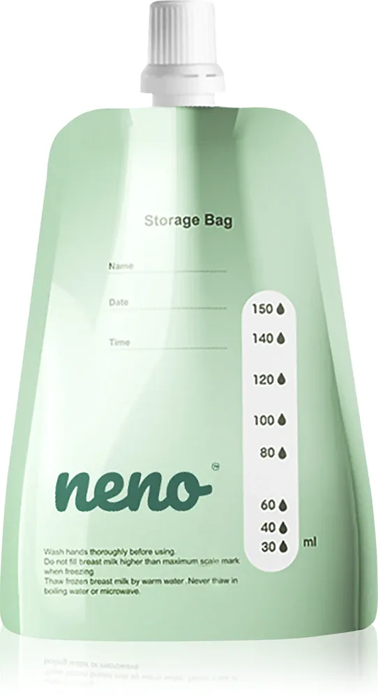 Пакеты для грудного молока NENO Breast Milk Bags 150 мл безопасное закрытие, 20 шт