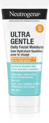 Солнцезащитный крем для лица Neutrogena Ultra Gentle SPF 30, с центеллой, 100 мл