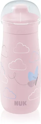 Бутылочка NUK Mini-Me Sip для напитков, розовая, для детей от 9 месяцев, 300 мл Pink 9m+