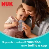 Бутылочка NUK Perfect Match Bear для кормления, силиконовая, розовая — фото 4