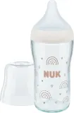 Бутылочка NUK Perfect Match Glass Bottle стеклянная для кормления, силиконовая соска, 230 мл 3m+ — фото 3