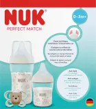 Подарочный набор NUK Perfect Match Rainbow для новорождённых, соска и бутылочки 150 и 260 мл 0-3+ m — фото 2