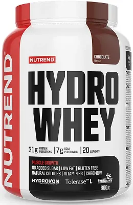 Сывороточный протеин Nutrend HYDRO WHEY, высокое содержание белка, шоколад, 800 г