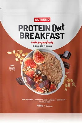 Протеиновая овсяная каша Nutrend PROTEIN OAT BREAKFAST со вкусом шоколада, 630 г