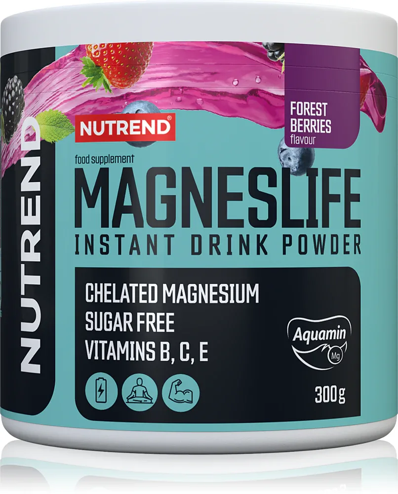 Магний в порошке для напитка Nutrend Magneslife Instant Drink Powder, 300 г smak Forest Fruits