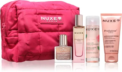 Набор косметики Nuxe Prodigieux My Pink Crush мини-версии средств, с косметичкой, 1 шт
