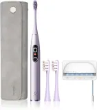Подарочный набор Oclean X Pro Digital звуковая щётка, насадки, стерилизатор UV Purple — фото 1