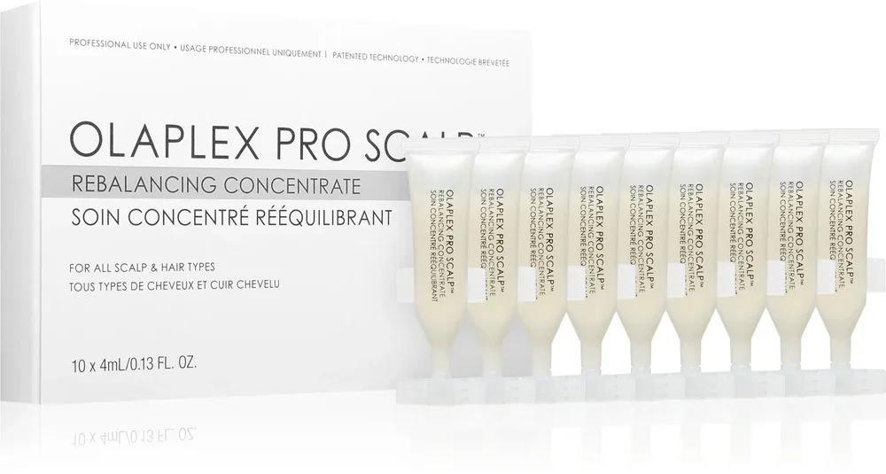 Концентрат для кожи головы Olaplex Pro Scalp Rebalancing Concentrate, с экстрактами мануки и имбиря, 10× 4 мл