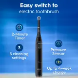Набор Oral-B iO2 Clean Gentle из 2 электрических зубных щёток, 2 шт podwójne opakowanie Matt Black & Forest Green — фото 3