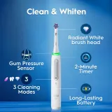 Электрическая зубная щётка Oral-B iO3 Clean White с 3 режимами чистки, 1 шт Quite White — фото 3