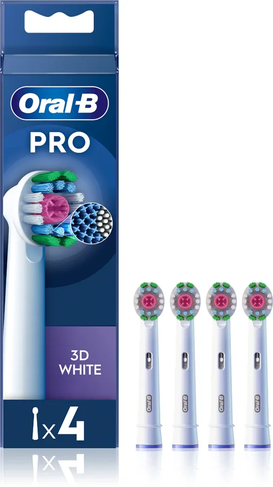 Сменные насадки Oral-B PRO 3D White для электрической щётки, отбеливающие, 4 шт