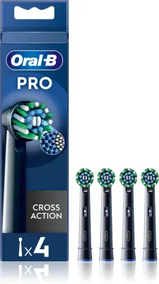 Сменные насадки Oral-B PRO Cross Action для электрической щётки, 4 шт Black