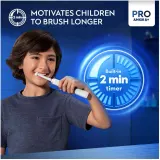 Электрическая зубная щётка детская Oral-B PRO Junior 6+ с приложением Disney Magic Timer, от 6 лет, 1 шт Frozen — фото 7