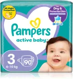 Подгузники Pampers Active Baby Size 3 с системой 3-way protection, 90 шт — фото 1