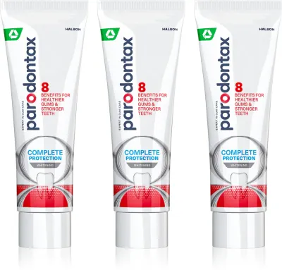 Зубная паста Parodontax Complete Protection Whitening с фтором, 3×75 мл