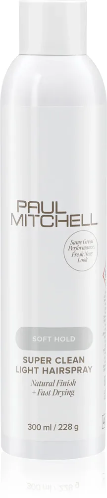 Лак для волос Paul Mitchell Soft Hold Super Clean Light Hairspray лёгкая фиксация, для тонких волос, 300 мл