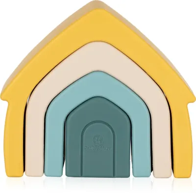 Petite&Mars House 12m+ - Интерактивная игрушка Petite Mars House 12m+ силиконовая, складная Intense Ochre, 1 шт