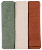 Petite&Mars Moussy - Многоразовые подгузники Petite Mars Moussy с принтом, для комфортной сухости, 3 шт Earth Tones 68 x 68 cm, 3 шт — фото 1