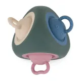 Petite&Mars Pop Up Triangle 10m+ - Грызак Petite Mars Pop Up Triangle 10m+ сенсорный, для дёсен, бирюзовый Misty Green, 1 шт — фото 1