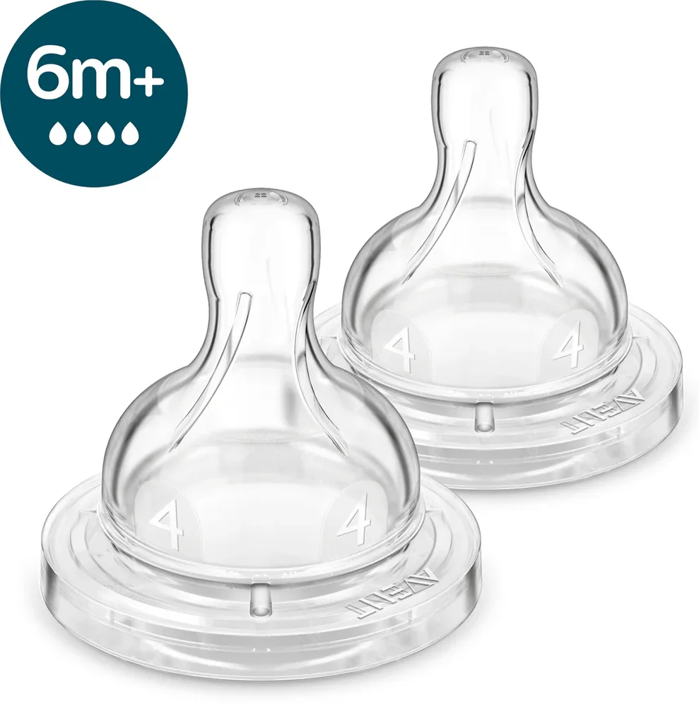 Соска для бутылочки Philips Avent Anti-colic SCY764/02, 2 шт 6 m+ Fast Flow