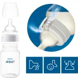 Бутылочка для кормления Philips Avent Anti-colic SCY100/02, антиколиковая, 2×125 мл 1 m+ — фото 4