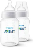 Бутылочка для кормления Philips Avent Anti-colic SCY103/02, антиколиковая, 2×260 мл 1 m+ — фото 1