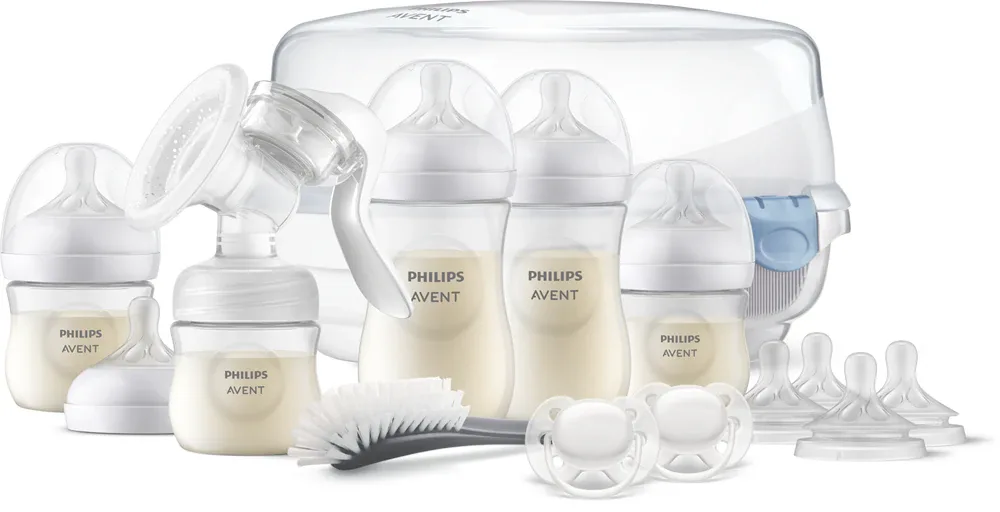 Стартовый набор для кормления Philips Avent Breastfeeding Set SCD430/50, с молокоотсосом и стерилизатором