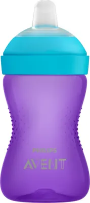 Кружка детская Philips Avent My Grippy SCF802/02, с 9 месяцев, непроливающаяся, 300 мл Purple