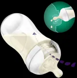 Бутылочка для кормления Philips Avent Natural Response Glass SCY930/01, стеклянная, поток 2, 120 мл 0-3 m — фото 4