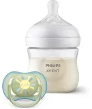Подарочный набор для новорождённого Philips Avent Natural Response SCD837/10, бутылочка и пустышка, 125 мл 0-3 m — фото 1