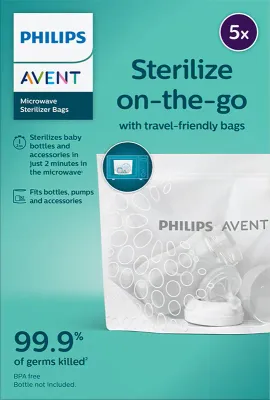 Пакеты для стерилизации в микроволновке Philips Avent Steriliser bags SCF297/05, 5 шт