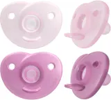 Пустышка Philips Avent Soothie SCF099/27 розовая, силиконовая, 0-6 мес., 2 шт Girl — фото 2