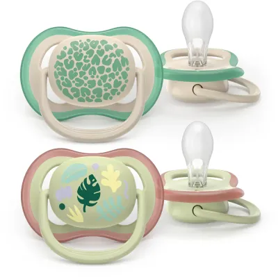 Пустышка Philips Avent Ultra Air SCF087/17 6-18m, 6–18 месяцев, 2 шт Neutral