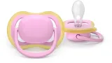 Пустышка Philips Avent Ultra Air SCF087/12 6-18m, 6–18 месяцев, светится в темноте, 2 шт Girl — фото 2