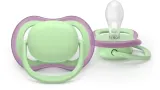 Пустышка Philips Avent Ultra Air SCF087/12 6-18m, 6–18 месяцев, светится в темноте, 2 шт Girl — фото 3