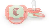 Пустышка Philips Avent Ultrasoft Night SCF094/02 ортодонтическая, светящаяся в темноте, 0-6 мес., 2 шт Neutral — фото 3