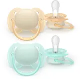 Пустышка Philips Avent Ultrasoft SCF091/40 0-6 m, 0–6 месяцев, 2 шт Neutral — фото 1