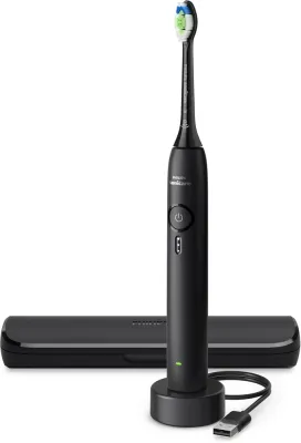 Звуковая зубная щётка Philips Sonicare 3100 HX4033/32 с дорожным чехлом, 1 шт Black