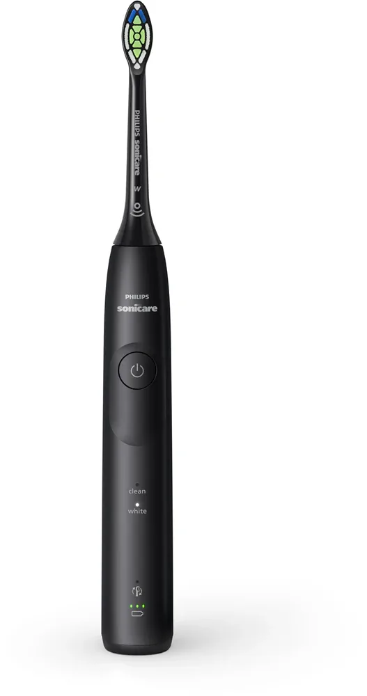 Звуковая зубная щётка Philips Sonicare 5500 HX7111/01 с режимом White, 62 000 движений в минуту, 1 шт Black