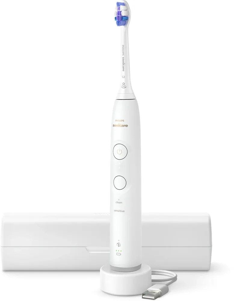 Звуковая зубная щётка Philips Sonicare 6100 HX7400/06 с датчиком давления, 62 000 движений в минуту, 1 шт z etui podróżnym