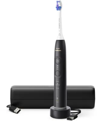 Звуковая зубная щётка Philips Sonicare 6500 HX7411/02 с режимом Sensitive, 62 000 движений в минуту, 1 шт Black