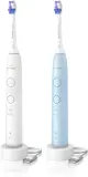 Набор звуковых электрических зубных щёток Philips Sonicare 6100 с несколькими режимами, датчиком давления, 2 шт — фото 1
