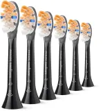 Сменные насадки для зубной щётки Philips Sonicare Premium All-in-One HX9096/88 черные, 6 шт Black — фото 2