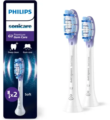 Сменные насадки для зубной щётки Philips Sonicare Premium Gum Care HX9052/87 белые, 2 шт