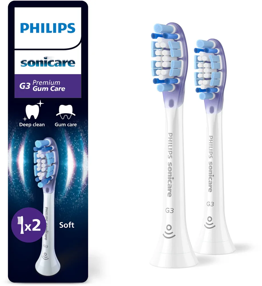 Сменные насадки для зубной щётки Philips Sonicare Premium Gum Care HX9052/87 белые, 2 шт