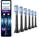 Сменные насадки для зубной щётки Philips Sonicare Premium Gum Care HX9056/88 чёрные, 6 шт — фото 1
