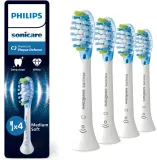 Сменные насадки для зубной щётки Philips Sonicare Premium Plaque Defense HX9044/87 белые, 4 шт — фото 1