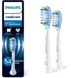 Сменные насадки для зубной щётки Philips Sonicare Premium Plaque Defense HX9042/87 белые, 2 шт — фото 1